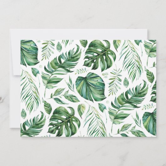 Safari Boy Baby Shower Einladung (Rückseite)