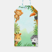 Safari Boy Birthday Gift Tag - Gefallen Tag Geschenkanhänger (Rückseite)