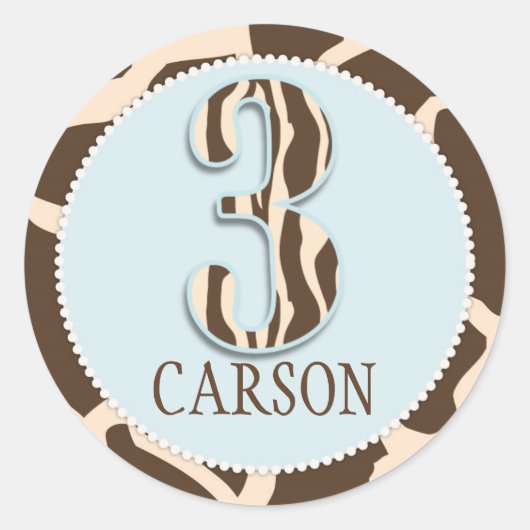 Safari Boy BLU Sticker GIR 3C (Vorderseite)