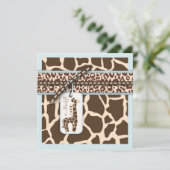 Safari Boy Einladung Platz 2 (Stehend Vorderseite)