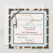 Safari Boy Einladung Platz 2 (Rückseite)