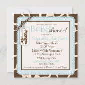 Safari Boy Einladung Square (Rückseite)