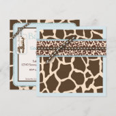 Safari Boy Einladung Square B2 (Vorne/Hinten)