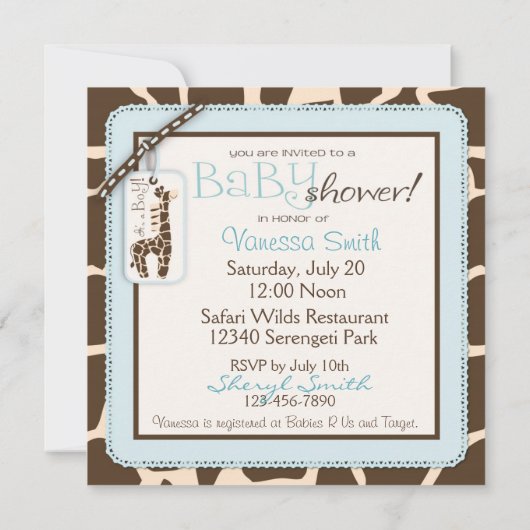 Safari Boy Einladung Square_bpimentel (Rückseite)