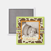 Safari Boy Green Foto Magnet (Vorderseite/Rückseite)