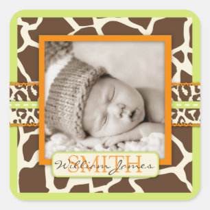 Safari Boy Green Foto Sticker