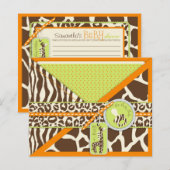 Safari Boy Orange Advice Card (Vorne/Hinten)