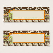 Safari Boy Orange Skinny Geschenk Tag 2 (Vorne & Hinten)