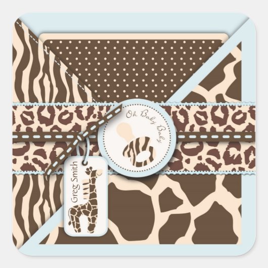 Safari Boy Sticker B3 (Vorderseite)