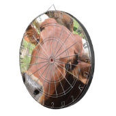 Safari Brown Cow Dartscheibe (Vorderseite rechts)