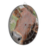 Safari Brown Cow Dartscheibe (Vorderseite Links)