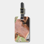 Safari Brown Cow Gepäckanhänger (Vorderseite vertikal)
