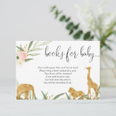 Safari-Buchungsanfrage Mädchen Duschbuch Begleitkarte (Stehend Vorderseite)