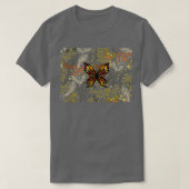 Safari Butterfly Pattern T-Shirt (Design vorne)