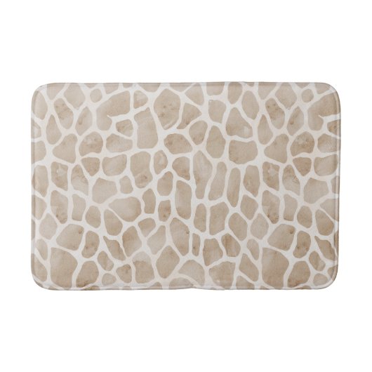 Safari Chic Giraffe Print Bath Mat. Badematte (Vorderseite)