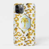 Safari Chic Gold Leopard Print  Case-Mate iPhone Hülle (Rückseite)