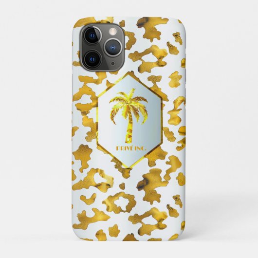 Safari Chic Gold Leopard Print  Case-Mate iPhone Hülle (Rückseite)
