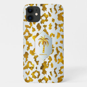 Safari Chic Luxe Gold Leopard Print Case-Mate iPhone Hülle
