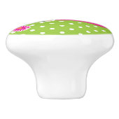 Safari Chic Monkey Leopard Cheetah Pink & Green Keramikknauf (Seitenansicht)