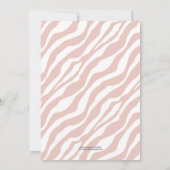 SAFARI CHIC SHOWER | BABY SHOWER EINLADUNGEN (Rückseite)