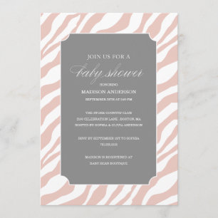SAFARI CHIC SHOWER  BABY SHOWER INVITATIONEN EINLADUNG
