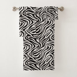 Safari Chic Zebra Badhandtuch Set