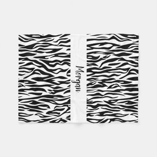 Safari Chic Zebra Blanket für abenteuerliche Spira Fleecedecke (Vorderseite (Horizontal))