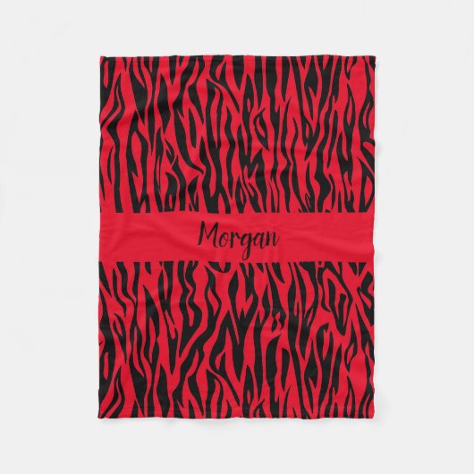 Safari Chic Zebra Blanket für abenteuerliche Spira Fleecedecke (Vorderseite)