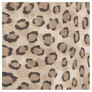 Safari-Chill-neutraler Braunbeige-Cheetah-Druck Stoff
