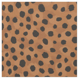 Safari-Chill-neutraler Schwarz-Cheetah-Druck Stoff