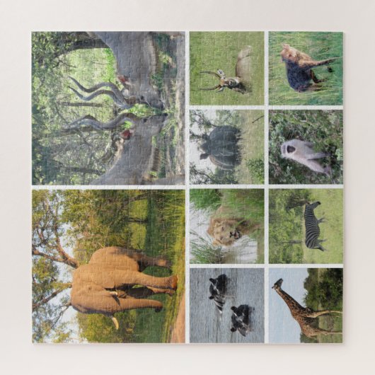Safari-Collage Puzzle (Vertikal)