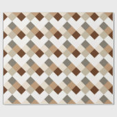 Safari Colors Geometric Lattice Geschenkpapier (Flach)