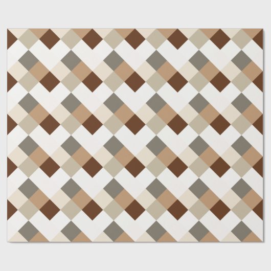 Safari Colors Geometric Lattice Geschenkpapier (Flach)