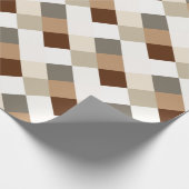 Safari Colors Geometric Lattice Geschenkpapier (Ecke)