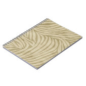 Safari Cream Zebra Animal Print Notizblock (Linke Seite)