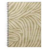 Safari Cream Zebra Animal Print Notizblock (Vorderseite)