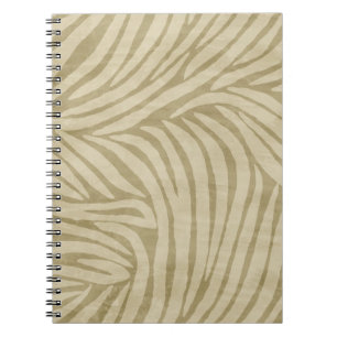 Safari Cream Zebra Animal Print Notizblock