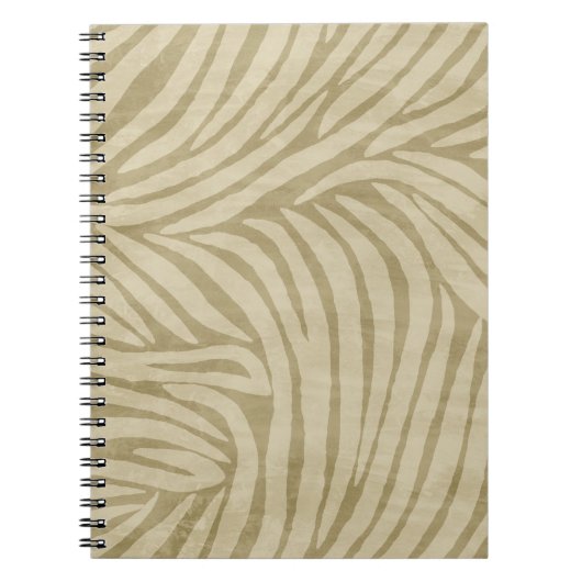 Safari Cream Zebra Animal Print Notizblock (Vorderseite)