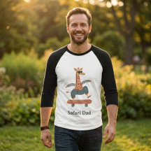 Safari Dad Giraffe Raglan Shirt | Vatertag