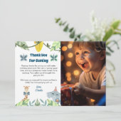 Safari, danke für die Karte, mit Foto (Stehend Vorderseite)