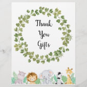 Safari danke Ihnen Geschenke Poster (Vorderseite)
