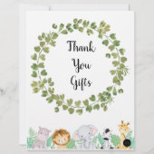 Safari danke Ihnen Geschenke Poster (Rückseite)