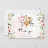 Safari danke Ihnen Karte. Mädchenturm Karte (Vorderseite)