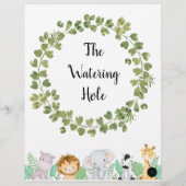 Safari Das Poster der Wasserpfeife (Rückseite)