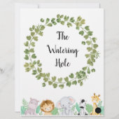 Safari Das Poster der Wasserpfeife (Rückseite)