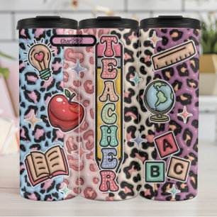 Safari-Design für Lehrer und Wild Learning Thermosbecher