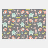 Safari Designs Wrapper Paper Set Geschenkpapier Set (Vorderseite)