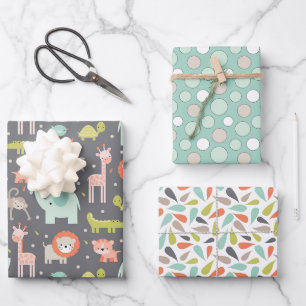 Safari Designs Wrapper Paper Set Geschenkpapier Set