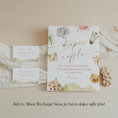 SAFARI Diaper Raffle Baby Duschgel Spielzeichen Poster