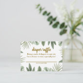 Safari Diaper Raffle Begleitkarte (Stehend Vorderseite)